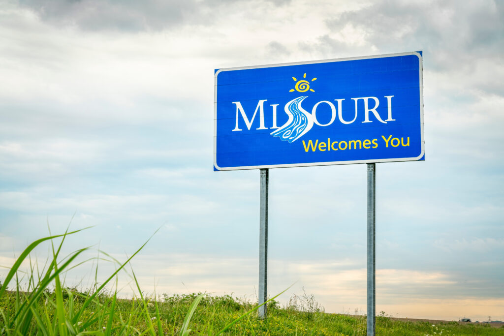 Quick Missouri Annual Registration filing shown on a laptop for a small business owner